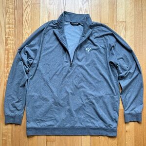 Travis Mathew Men’s Performance Golf 1/4 Zip Pullover 2XL Gray Sand Valley Golf